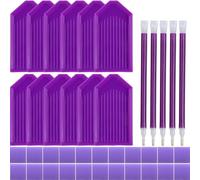 Malloy Kit de Herramientas y Accesorios de Pintura de Diamante 5D, Accesorios de Bricolaje de Pintura de Diamante