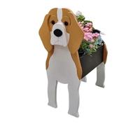 Malloy Maceta para Perro de, Maceta para Perro Ensamblable, Razas de Perros, Maceta de Jardín, Maceta de Flores DIY, Adorno para Decoración del Hogar, A