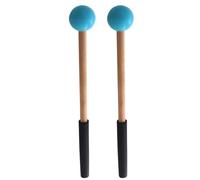 Malloy Mazos de Percusión con Cabeza y de Goma para Xilófono y Glockenspiel, Accesorios para Instrumentos de Percusión, Color Azul.