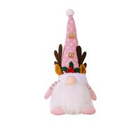 Malloy Navidad Lampe Ciervo con LáMpara Rudolf MuñEca Resplandeciente MuñEca Sin Rostro Dormitorio Festival Regalos Santa DecoracióN Rosa