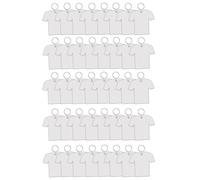 Malloy Paquete de 40 Llaveros en para SublimacióN, MDF, Transferencia de de Doble Cara, Llaveros en para SublimacióN de FúTbol, una Granel, A