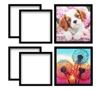 Malloy Paquete de 6 Marcos de Pintura de Diamantes, de Pintura de 25x25cm, MagnéTico para ImáGenes de Pintura de Diamantes