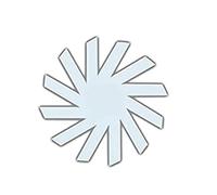 Malloy Plantillas de Cesta para Coser, Plantilla de Cesta de Almacenamiento en Espiral Tejida MáGica, Plantilla para Acolchar, Regla para MáQuina de Coser de 20 cm