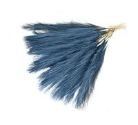 Malloy Ramo de Pampas de CañA Artificial Hierba de Pampas Artificial 16.9 Pulgadas Hierba de Pampas DecoracióN Boho Azul Marino