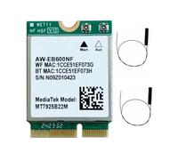 Malloy Tarjeta de Red Inalámbrica de Triple Banda WiFi7 MTK7925, Adaptador de Red Inalámbrico de 2,4 G/5 G/6 GHz para Win10/Win11