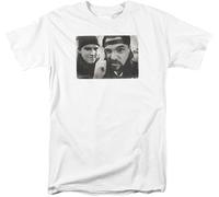 Mallrats Jay and Silent Bob T-Shirt Men's Adult Regular fit Graphic tee UNI560 WhiteOne Size