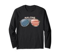 Malone, AL Vintage US Flag Gafas de sol Manga Larga