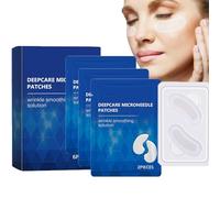 Malora Microglow Eye Patches, Everver Glowup Deep Care Parches, debajo del parche de ojos para círculos oscuros, máscara de ojos hidratantes, reduce los ojoss hinchados, las arrugas (6Pcs)