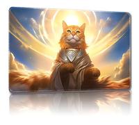 Malqiqi Alfombrilla de juego para MTG, con bolsas de almacenamiento, alfombrilla de juego de 24 x 14 pulgadas, TCG y alfombrilla de juego de mesa para tarjetas, alfombrilla de mouse (Cat 2 regular)