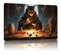 Malqiqi Alfombrilla de juego para MTG, con bolsas de almacenamiento, alfombrilla de juego de 24 x 14 pulgadas, TCG y alfombrilla de juego de mesa para tarjetas, alfombrilla de mouse (Cat 3 regular)