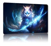 Malqiqi Alfombrilla de juego para MTG, con bolsas de almacenamiento, alfombrilla de juego de 24 x 14 pulgadas, TCG y alfombrilla de juego de mesa para tarjetas, alfombrilla de mouse (Smart