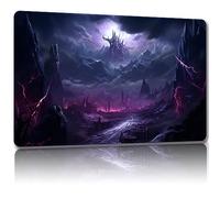 Malqiqi Alfombrilla de Juego para MTG y TCG Con Bolsas de Almacenamiento - 24 x 14 Pulgadas - Alfombrilla de Mesa para Tarjetas y Mouse (Montaña 3)