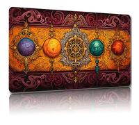 Malqiqi Alfombrilla de Juego para MTG y TCG Con Bolsas de Almacenamiento - 24 x 14 Pulgadas - Para Mesa y Tarjetas - Alfombrilla de Mouse (Regular)