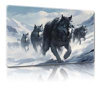 Malqiqi Alfombrilla para MTG, con bolsas de almacenamiento gratuitas, alfombrilla de juego 61 x 35,6 cm, alfombrilla para cartas TCG y juegos de mesa, alfombrilla de ratón, alfombrilla de escritorio