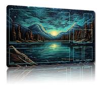 Malqiqi Magic Mat - Alfombrilla de juego MTG y TCG, antideslizante, rectangular, 2 mm de grosor, 61 x 35,5 cm