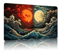 Malqiqi Magic Mat - Alfombrilla de juego para MTG y TCG, 63 - 24 x 14 pulgadas, bolsas de almacenamiento incluidas