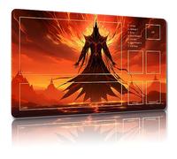Malqiqi Magic Playmat - 24 x 14 pulgadas, bolsas de almacenamiento gratis, TCG y tapete de juego de mesa con zonas