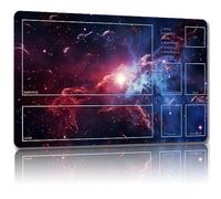 Malqiqi Tapete de juego para MTG, con bolsas de almacenamiento gratis, tapete de juego de 24 x 14 pulgadas, TCG y tapete de juego de mesa para tarjetas, alfombrilla de mouse (tapete mágico 49, con