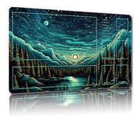 Malqiqi Tapete de juego para MTG, con bolsas de almacenamiento, tapete de juego de 24 x 14 pulgadas, TCG y alfombrillas de juego de mesa para cartas (con zonas, Magic Mat 8)