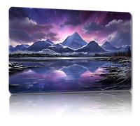 Malqiqi Tapete de Juego para MTG y TCG Con Bolsas de Almacenamiento Gratis - 24 x 14 Pulgadas - Alfombrilla de Mouse para Juegos de Mesa y Tarjetas (Montaña 1-Regular)