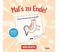 Mal's zu Ende: Das Malbuch zum Weitermalen & um die Ecke denken - Kreativität steigern für Erwachsene & Kinder, mit 88 Motiven - Perfekt als Geschenk zu Geburtstagen & Weihnachten!