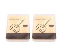 MALSPONGE REINIGUNGSSCHWAMM HOCHWERTIGER SCHAUMSTOFF WEICH UND LANGLEBIG FÜR KUNST HANDWERK UND HAUSHALT 2 STÜCK MIT AUFBEWAHRUNGSBOX Christmas Gifts (Amarilla)