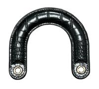 MALSSE 1 asa curvada de poliuretano con agarre cómodo y fácil de usar para compras diarias y viajes para entusiastas, práctica asa de bolso, Black, One Size