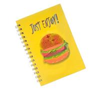 MALSSE 2 cuadernos novedosos de 160 páginas de dibujos animados de 8 x 6 pulgadas, blocs de notas encuadernados con alambre para estudiantes que escriben páginas fechadas