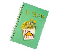 MALSSE 2 cuadernos novedosos de 160 páginas de dibujos animados de 8 x 6 pulgadas, blocs de notas encuadernados con alambre para estudiantes que escriben páginas fechadas