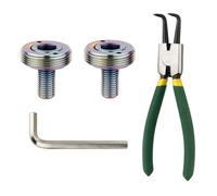 MALSSE 2 pernos de fijación de aleación para bicicletas con alicates y llaves, pernos de manivela para bicicletas, tornillos de estante inferior, tornillos de eje de estante inferior, tornillos
