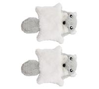 MALSSE 2 piezas de juguete de peluche suave con sonido de papel arrugado para mejorar la actividad y el compromiso de las mascotas en interiores
