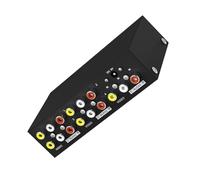 MALSSE 3. Divisor AV de 4 canales, carcasa de metal expandible, 480P, 200 m, transmisión de pantalla simultánea para divisor de auditorios