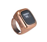 MALSSE 5 anillos digitales de tiempo para musulmanes con recordatorio de tiempo para oración, contador digital con anillos de pantalla