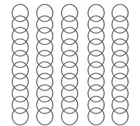 MALSSE 50 correas de goma de varios tamaños de 1,2 mm de diámetro, 25/28/30 mm de diámetro para grabadoras, correa de transmisión de goma mixta