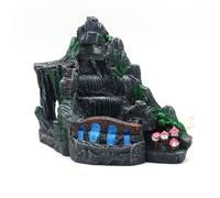 MALSSE Acuarios de paisaje, plantas artificiales, peceras, paisajismo para cría de camarones, adornos de paisaje, cascada, manualidades, acuascaping, cascada