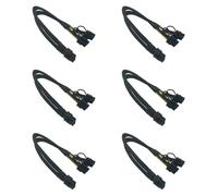MALSSE Adaptador de 8 pines a 8 pines de 40 cm a dos tarjetas gráficas PCIe (6+2), adaptador de corriente PCIExpress, cable de tarjeta gráfica GPU