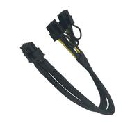 MALSSE Adaptador de 8 pines a 8 pines de 40 cm a dos tarjetas gráficas PCIe (6+2), adaptador de corriente PCIExpress, cable de tarjeta gráfica GPU