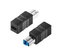 MALSSE Adaptador de puerto de impresora USB 3.0 / tipo C, extensor de 5 Gbps para transmisión de datos fiable entre dispositivos electrónicos, velocidad estable, adaptador USB B