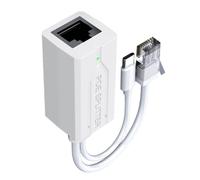 MALSSE Adaptador multifunción USB/tipo C divisor de alimentación y transferencia de datos para cámaras CCTV, dispositivo de red, cable Ethernet