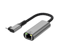 MALSSE Adaptador USB C a Ethernet a RJ45 Gigabit Ethernet Cable de red convertidor de 1000 Mbps para PC portátil