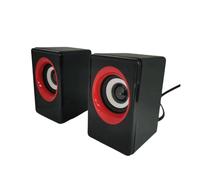 MALSSE Altavoces USB con cable para portátil Big Q Eggs, juego de subwoofer de sonido rico para computadora de escritorio, portátil, altavoces que ahorran espacio