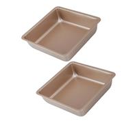 MALSSE Bandeja cuadrada de acero al carbono de alta calidad con revestimiento antiadherente, perfecta para pan casero y equipo de galletas