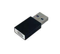 MALSSE Bloqueo de datos USB de carga rápida con convertidor C a A, carga segura para dispositivos electrónicos, accesorios de cable digital