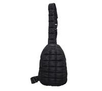 MALSSE Bolsa acolchada multiusos de color sólido con amplio almacenamiento para mujeres y hombres, bolso cruzado acolchado, mochila casual, Black, One Size