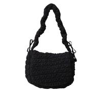 MALSSE Bolsa acolchada multiusos para entusiastas del aire libre, bolsa de hombro para mujer con almacenamiento seguro en las axilas, Black, One Size
