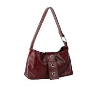 MALSSE Bolsa de moda para axilas, correa cómoda, compacta, esencial, casual, con cremalleras de primera calidad, estilo coreano, retro, para mujer, b, One Size