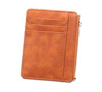 MALSSE Bolsas compactas de piel sintética con bloqueo para tarjetas, soporte portátil para cambio diseñado para seguridad y fácil portabilidad, Bn