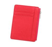 MALSSE Bolsas compactas de piel sintética con bloqueo para tarjetas, soporte portátil para cambio diseñado para seguridad y fácil portabilidad, R