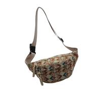 MALSSE Bolso bandolera de lona multiusos con correa ajustable, elegante bolso cruzado para compras y citas, elegante accesorio azul, Khaki, One Size