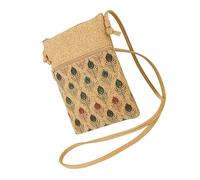 MALSSE Bolso bandolera pequeño para mujer, bolso cruzado para teléfono, monedero elegante con estampado de flores, hombro para viajes, bolso cruzado para teléfono, pluma, One Size